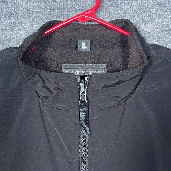 Swingster Budweiser Bud Light Men’s XL Black Fleece Lined Embroidered Vest - Picture 9 of 11